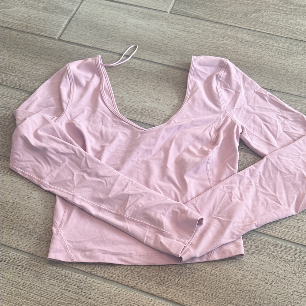 lululemon athletica Light Pink Align Long Sleeve Top